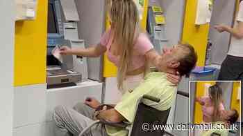 Bizarre moment woman wheels 'dead man' to Brazilian ATM to withdraw money