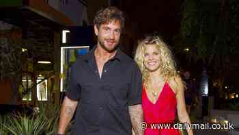 Danny Cipriani puts on a loved-up display with glamorous girlfriend AnnaLynne McCord as they enjoy dinner date in LA