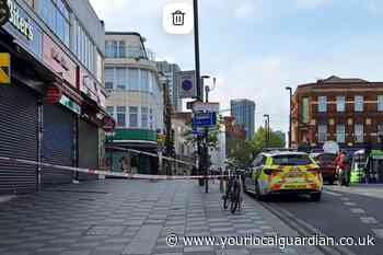 West Croydon station shops cordoned off by police