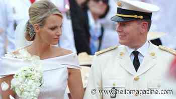 Watch: Princess Charlene's concern over five-metre wedding dress caught on camera