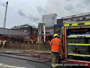 Firefighters tackle blaze at Tower Brewery, Tadcaster