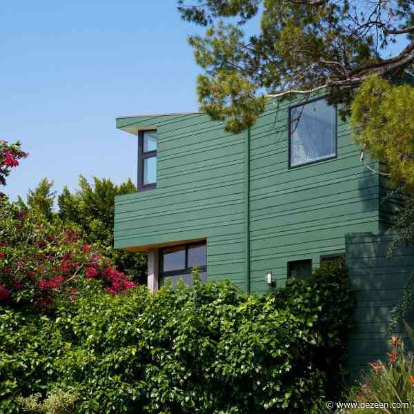 Martin Fenlon Architecture wraps Los Angeles house in woodsy green cladding