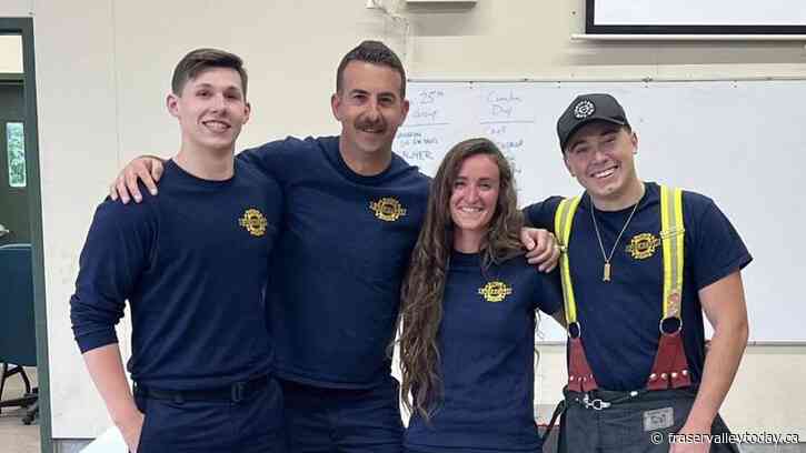 Chilliwack River Valley Fire Dept. congratulates its 3 newest recruits who completed training