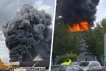 Brandende loods vlak bij Brussels Airport is ingestort: bluswerken zullen wellicht hele nacht duren