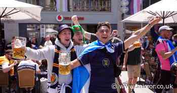 Scots arrive first but 'always thirsty' England fans welcomed at Euros by German bars
