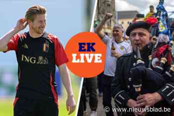 EK LIVE. Schotse fans overrompelen München, Onana dolt met het kapsel van De Bruyne