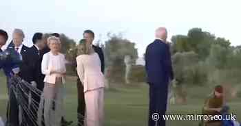 Joe Biden wanders off in concerning footage at G7 - before Italian PM steers him back