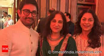 Juhi shares inside pic from Aamir's mom's b'day