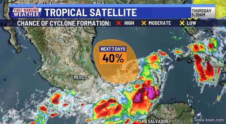 Hot first, but Gulf system could bring rain next week