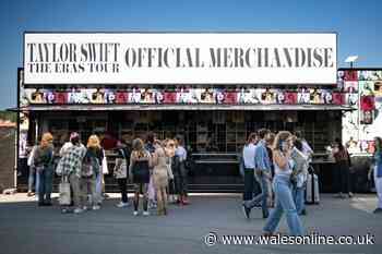 Taylor Swift Eras Tour merchandise to go on sale early for Cardiff fans