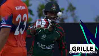 'You don't see that often' - Ball caught in Tanzid's helmet