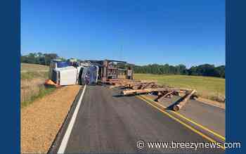 Photos: Truck rollover on Hwy 35 north