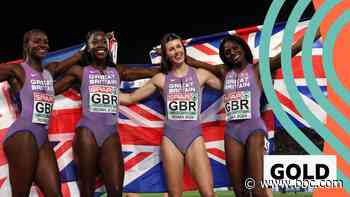 Great Britain storm to 4x100m relay gold