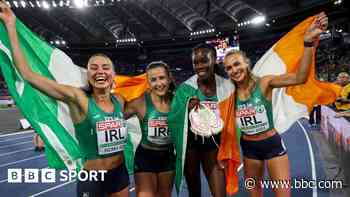 Ireland win silver in women's 4x400m relay