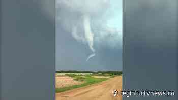 'It just caught my eye': Funnel cloud spotted near Saltcoats, Sask.
