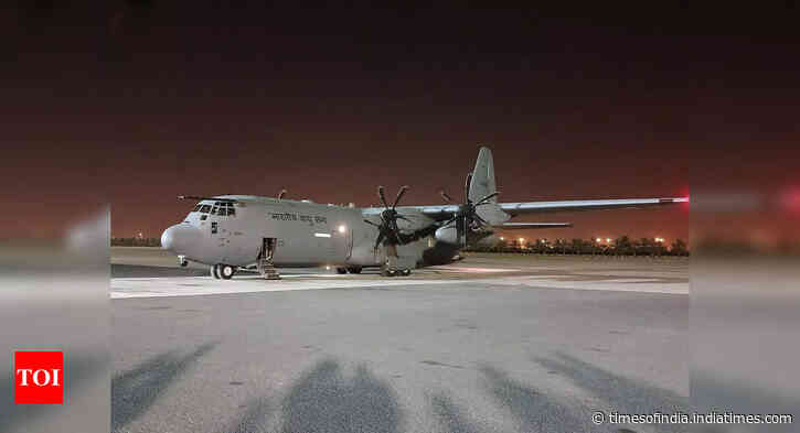 IAF special aircraft departs from Kuwait for India with mortal remains of 45 Indian victims
