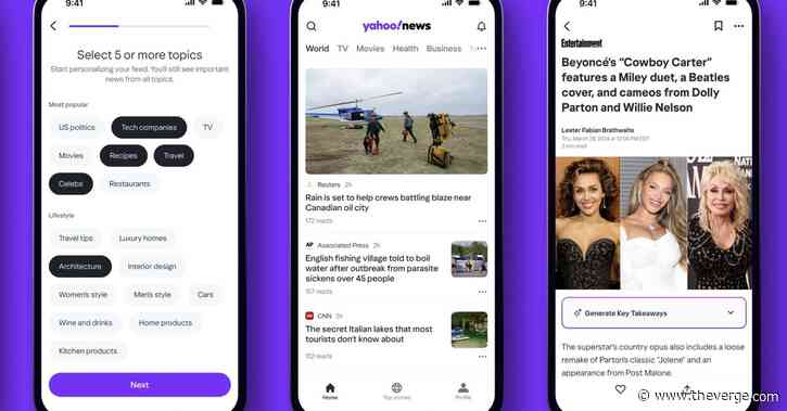 Yahoo resurrects Artifact inside a new AI-powered News app