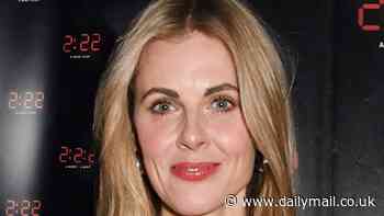 Donna Air looks stunning in a sweeping black dress as she joins braless Stacey Dooley at the 2:22 A Ghost Story after-party