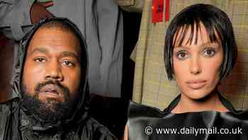 Kanye West's wife Bianca Censori bares it all as she wears sheer cloak dress WITHOUT underwear during dinner date with rapper in Italy