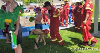 Osoyoos firefighters surprise boy who received no birthday party RSVPs