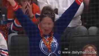 New Edmonton Oilers fan goes viral for bizarrely celebrating a Florida goal in Stanley Cup Finals... as social media jokes the team need THAT flasher back in the arena as motivation