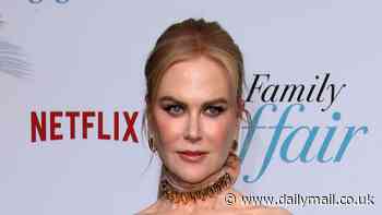 Nicole Kidman turns heads in pale pink gown as she joins Joey King and Zac Efron at premiere of their upcoming Netflix rom-com A Family Affair