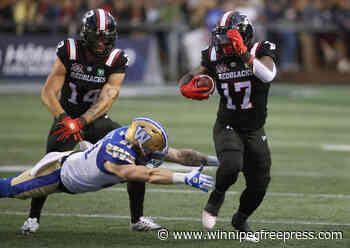 Brown leads Redblacks past Blue and Gold