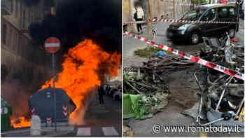 Incendio in Prati, 4 cassonetti in fiamme: fumo nero tra i palazzi della Roma "bene"