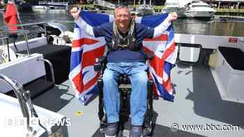 Disabled sailor completes powerboat challenge
