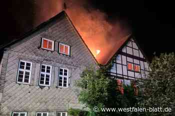 Kalletal: Doppelter Dachstuhlbrand in Varenholz