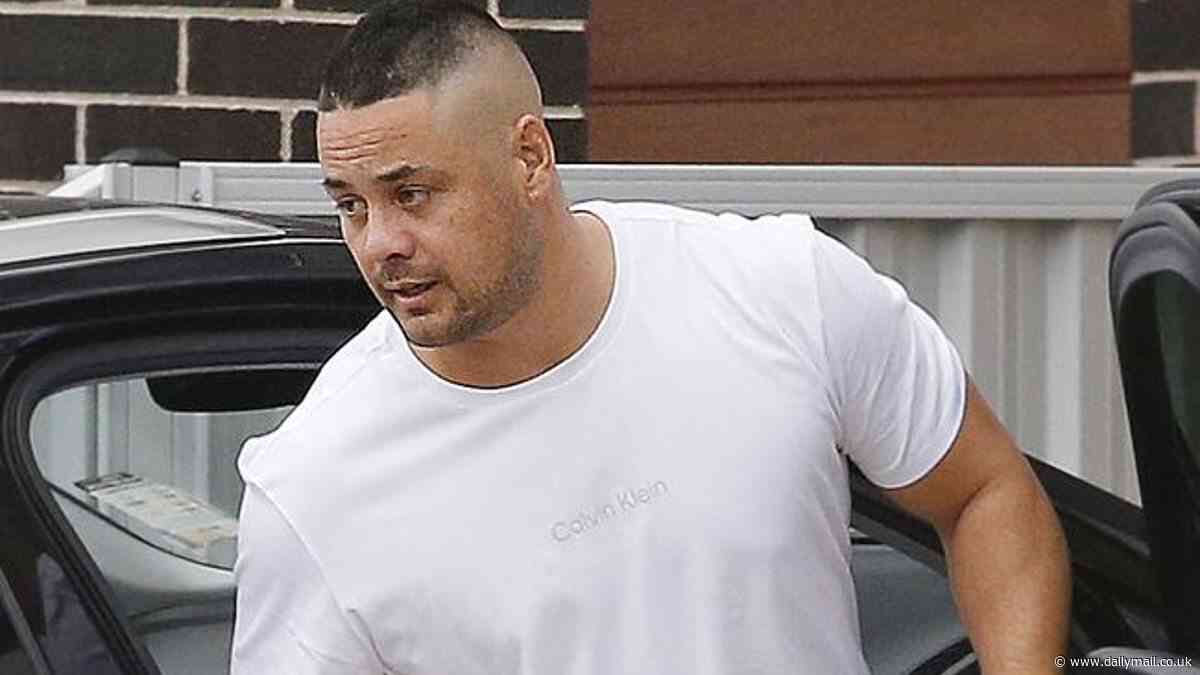 Jarryd Hayne shows off body transformation as he enjoys a coffee after being freed from prison again