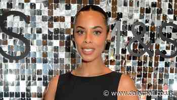 Rochelle Humes looks elegant in a black sleeveless gown as she joins and Mel B and Alison Hammond at M&S Ambassador Launch