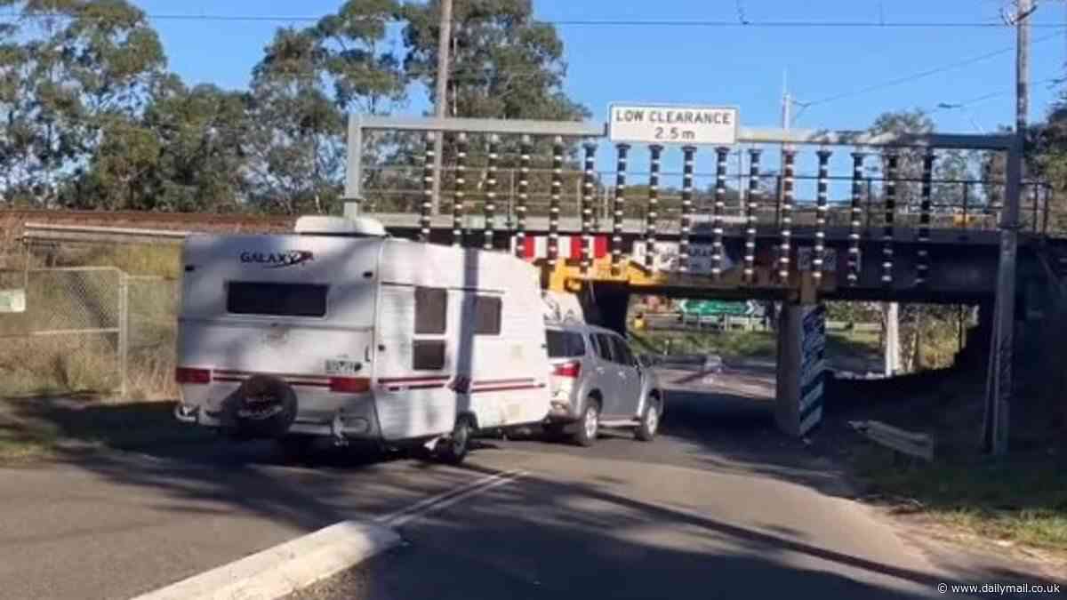 Aussie caravan driver is called out over idiotic mistake