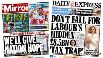 The Papers: 'We'll give nation hope' and 'hidden tax trap'