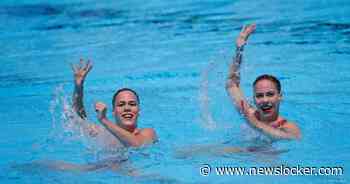 Noortje en Bregje de Brouwer swingend naar tweede goud op EK synchroonzwemmen