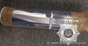 'Zombie' knife seized in drugs raid in Welsh town