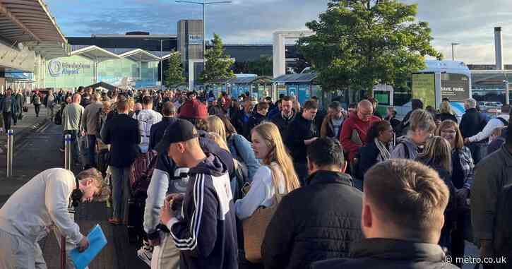 Chaos as airport passengers face huge queues amid confusion over liquids rule