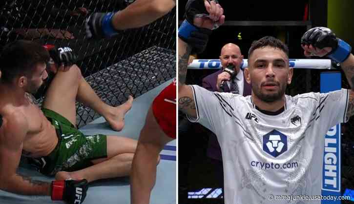 UFC free fight: Alex Perez snaps skid with brutal KO of Matheus Nicolau