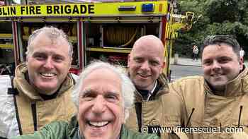Hollywood actor Henry Winkler thanks FFs after hotel fire evacuation