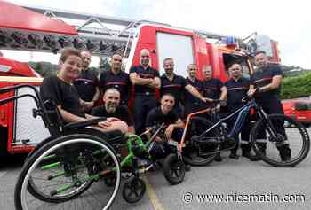 Traversée de la Route des Grandes Alpes: l'émouvant défi des sapeurs pompiers de Menton, en compagnie de Cécile, handicapée moteur