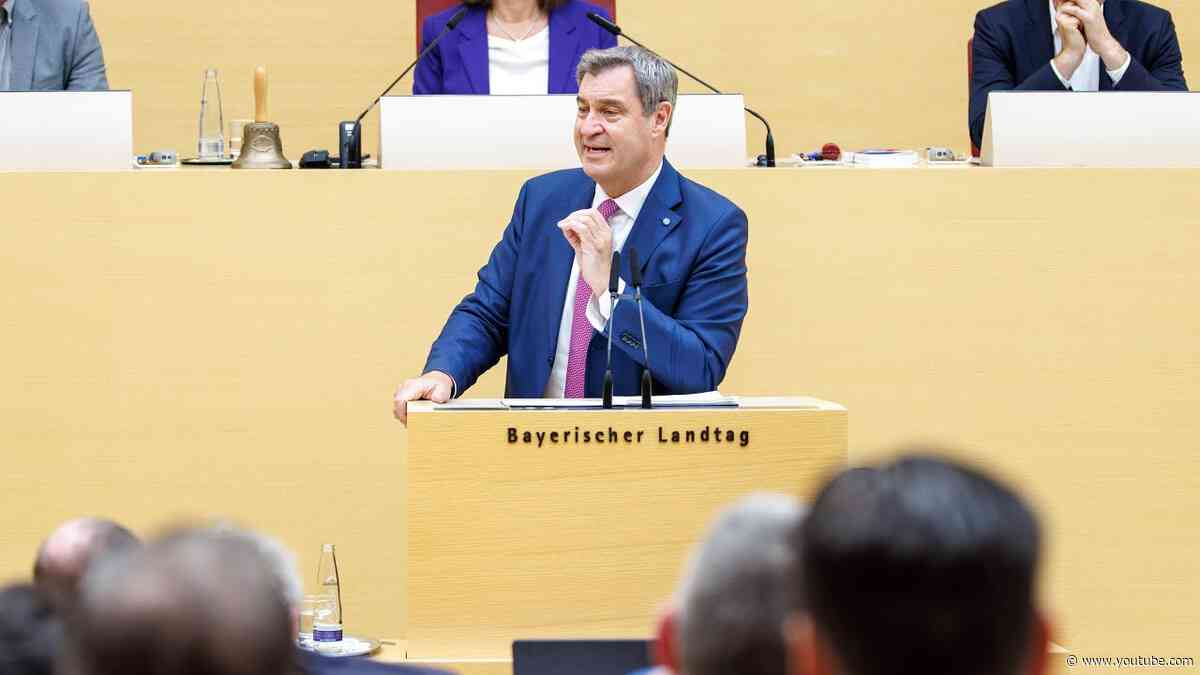 Regierungserklärung von Ministerpräsident Dr. Markus Söder (13.06.2024) - Bayern