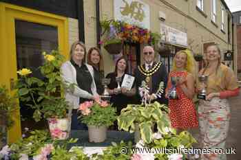 Trowbridge businesses win awards for flower festival floral displays