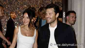 Michelle Keegan puts on a loved-up display with husband Mark Wright as they depart M&S Ambassador launch event
