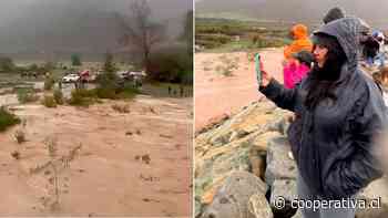 Estuvo seco por años: Vecinos celebran la bajada del río en Petorca