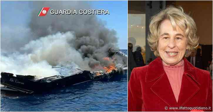 Stefania Craxi e il marito Marco Bassetti salvati da un incendio in barca al largo dell’Isola d’Elba