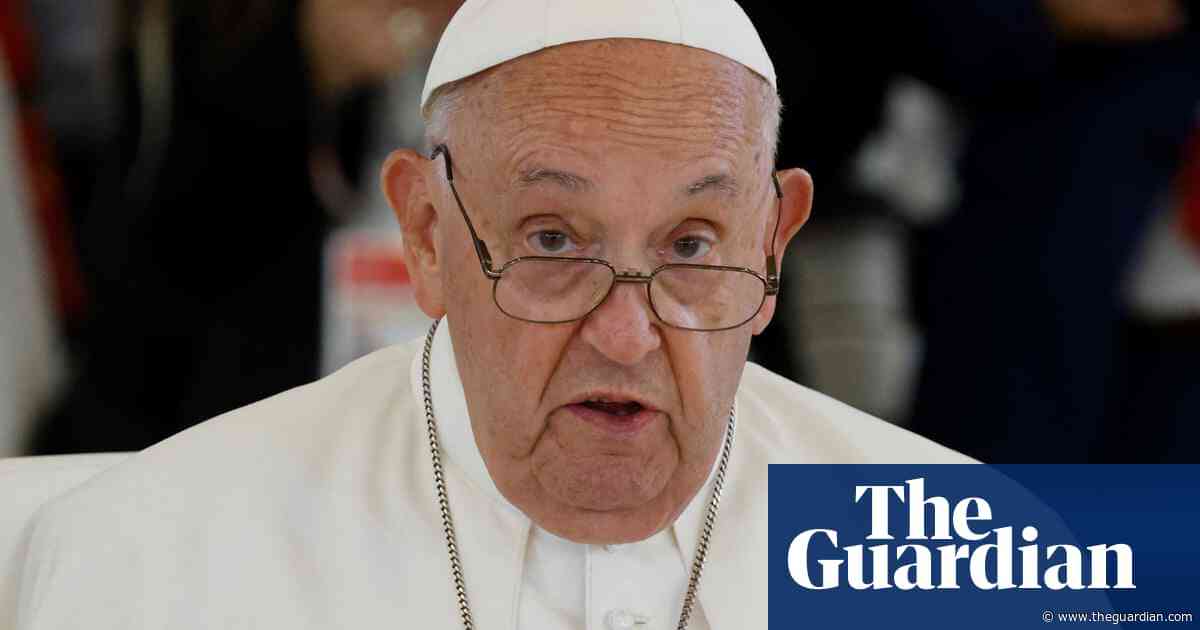 Pope calls on G7 leaders to ban use of autonomous weapons