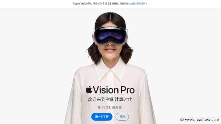 Apple Launches Vision Pro Pre-Orders in Mainland China Today, Going Where Meta Can’t