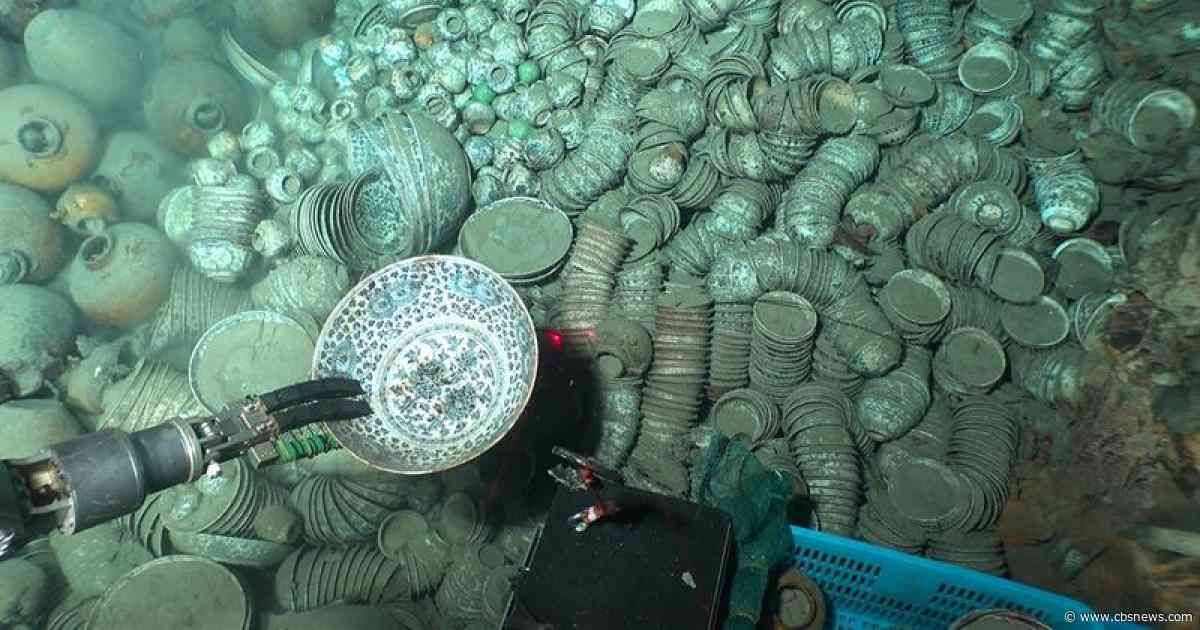 Treasure trove recovered from ancient shipwrecks 5,000 feet underwater