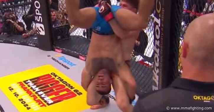 Missed Fists: Makwan Amirkhani thrown head over heels before being choked out