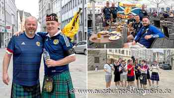 Mit Dudelsack und Kilt: Schotten verbreiten gute Stimmung in Augsburg